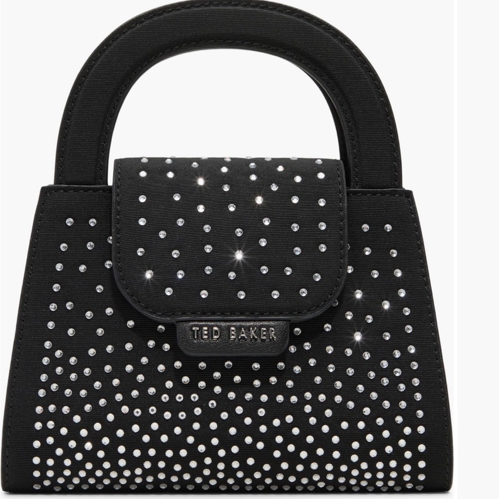 Ted Baker Black Embellished Top-Handle crossbody